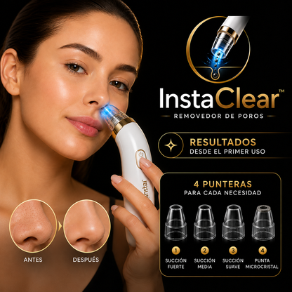 “InstaClear™  nació  para liberar la belleza que siempre estuvo en ti.”
